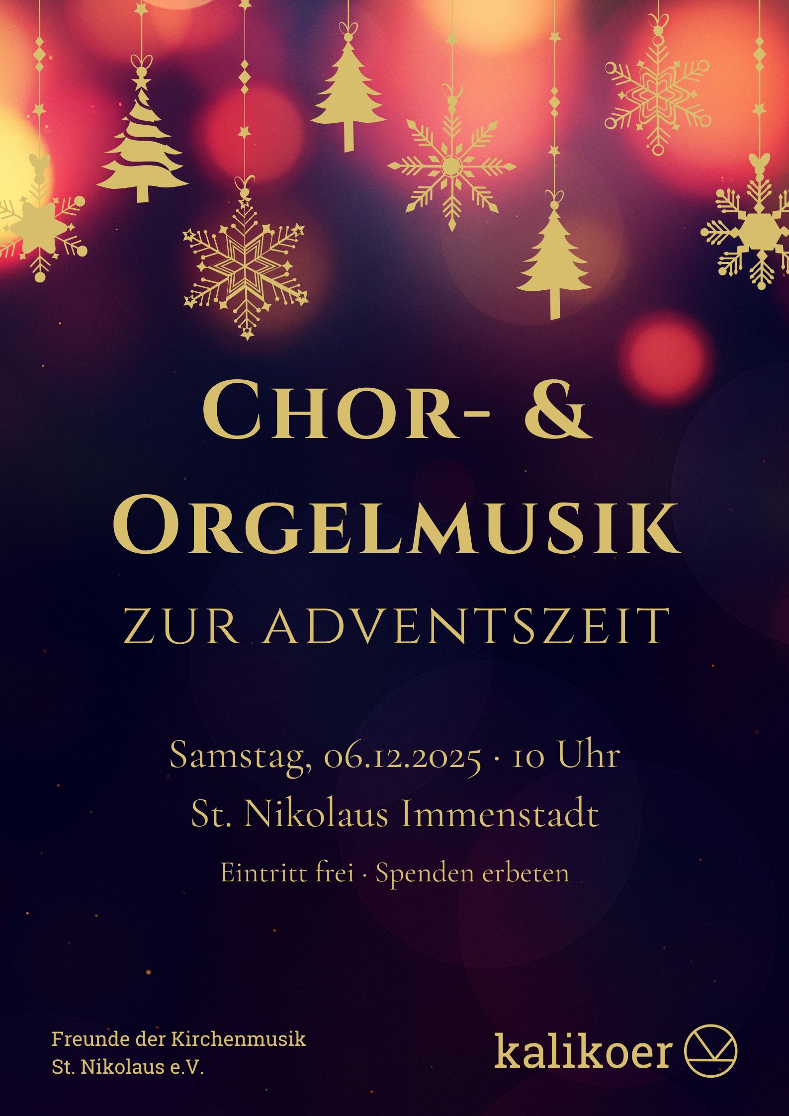 Orgelmatinee Dezember 2025